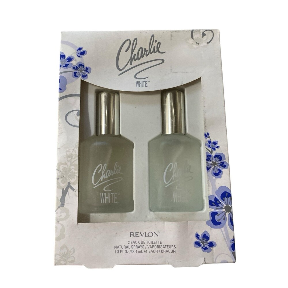 REVLON *CHARLIE WHITE* 2-1.3 Fl Oz BOTTLES NEW IN BOX M31625 New Old Stock